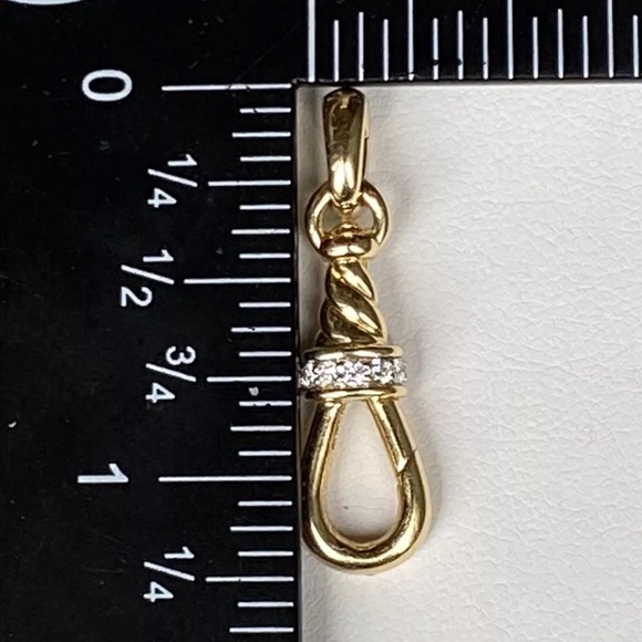 New tags David Yurman 18k gold diamond amulet grabber. - Picture 4 of 6